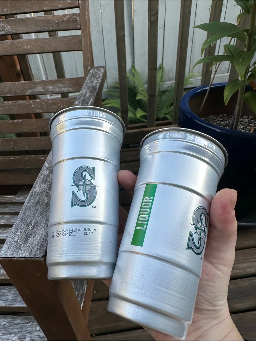 2 count Silver 12 oz Seattle Mariners Cup